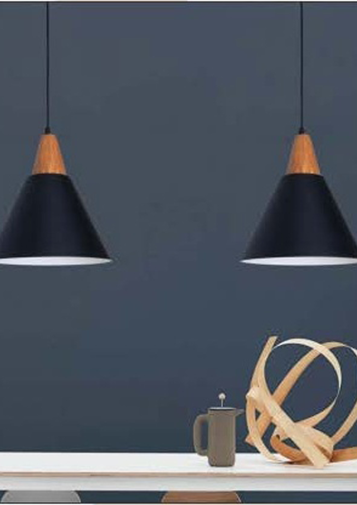Beyond Lights - Black Pendant Lamp- GL